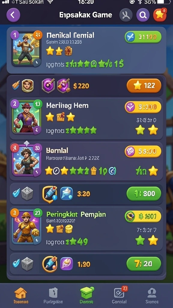 Tampilan menarik dari mesin slot klasik.