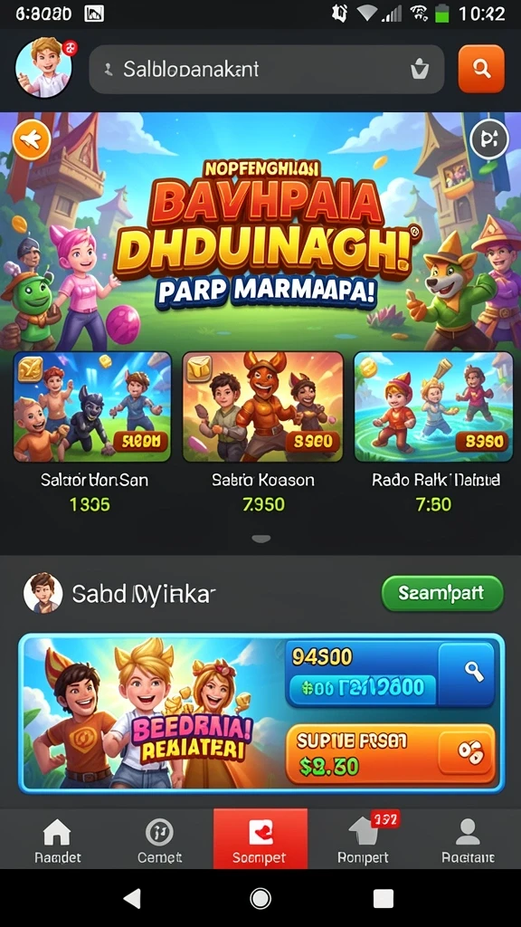Bermain dengan teman atau pemain dari seluruh Indonesia.