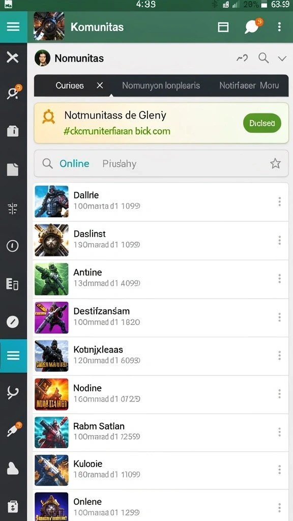 Tampilan utama game DENTOTO dengan antarmuka yang menarik.