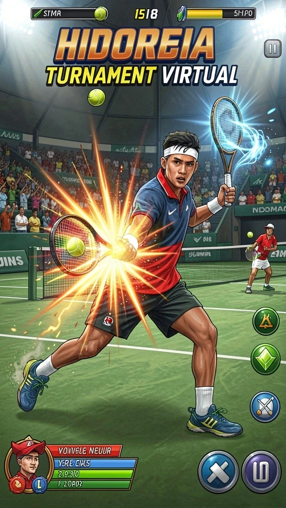 Screenshot kedua menampilkan salah satu level yang menantang dan seru.