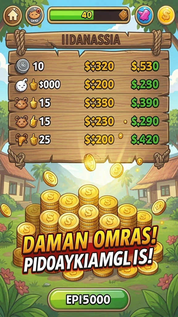 Pemandangan level yang menantang dan penuh warna.