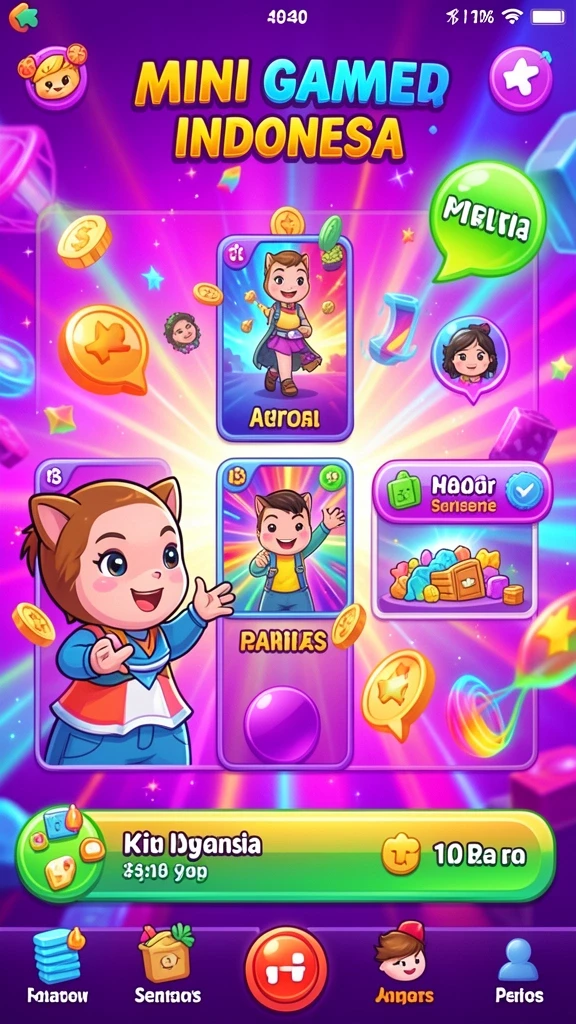 Tampilan utama aplikasi HQ777 yang menarik dan intuitif.