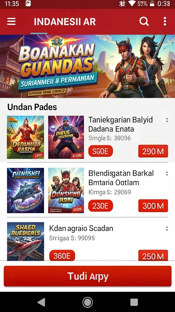 Tangkapan layar menampilkan mode permainan yang menantang dan seru.