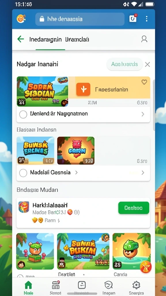 Beragam permainan judi dalam satu aplikasi.