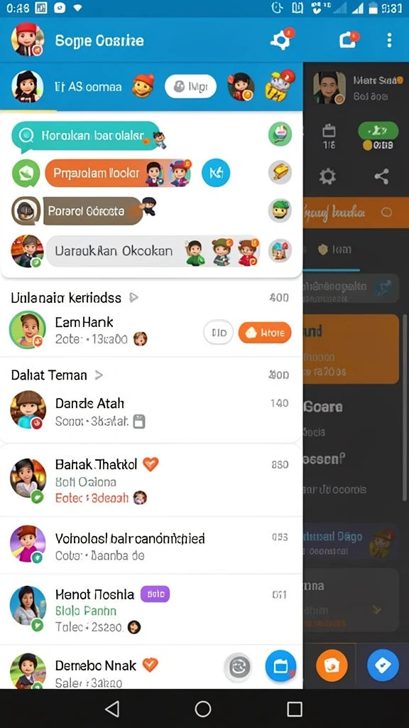 Tangkapan layar menampilkan grafis level yang memukau.