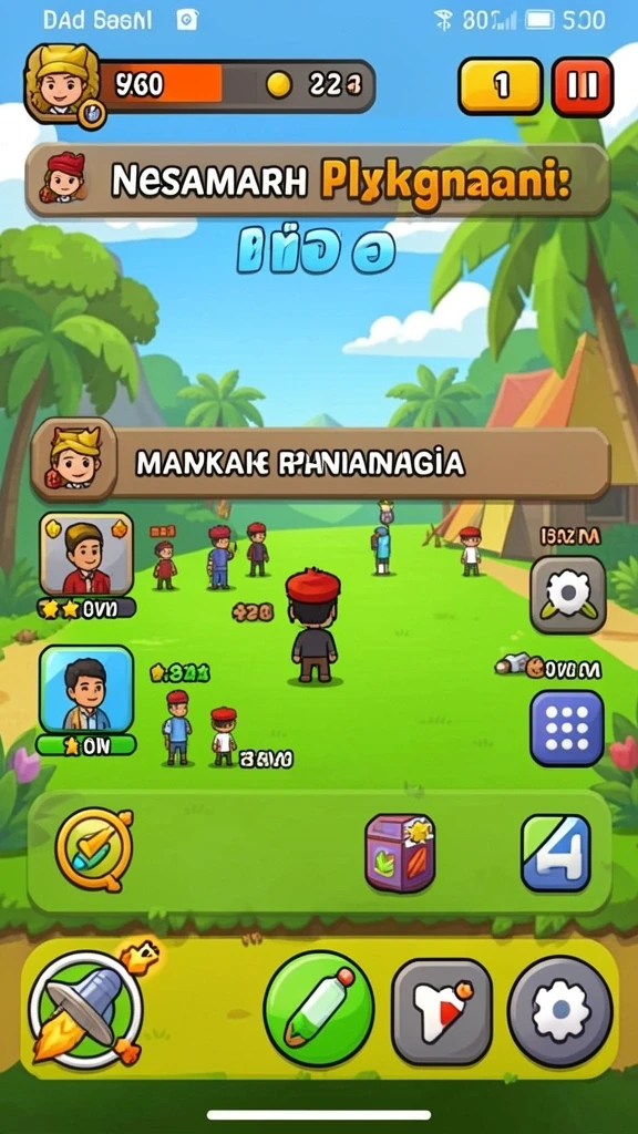 Karakter-karakter unik yang bisa dimainkan.
