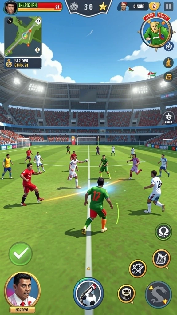 Screenshot dari mode multiplayer yang seru.