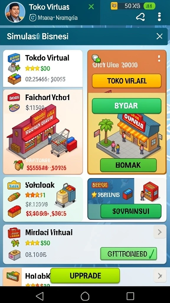 Tampilan antarmuka yang intuitif dan menarik.