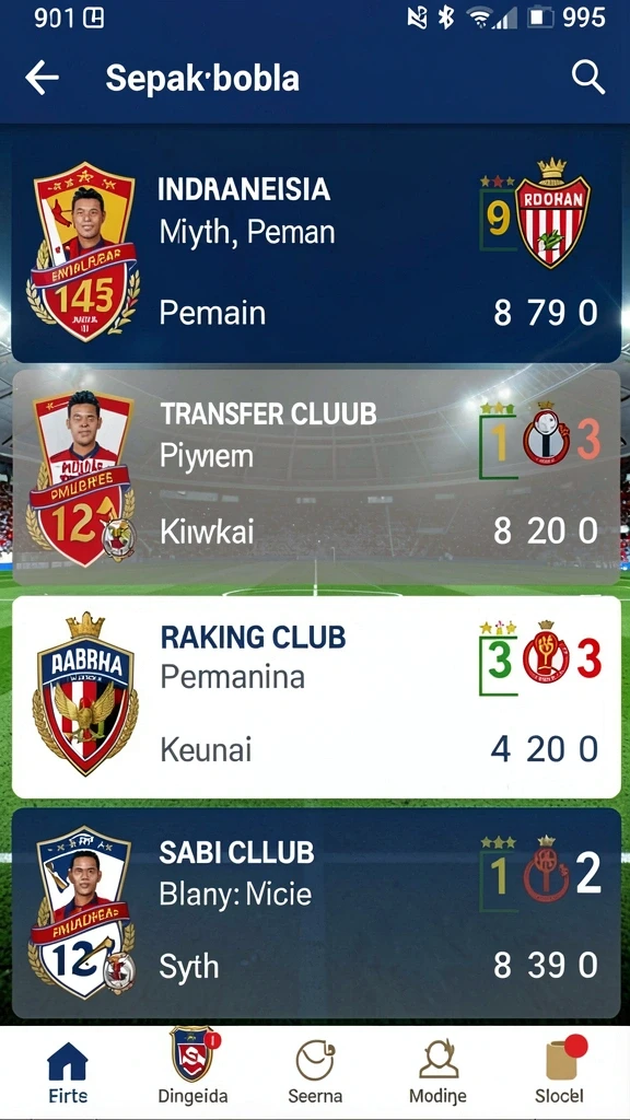 Tampilan menu utama yang menarik dan mudah dinavigasi.